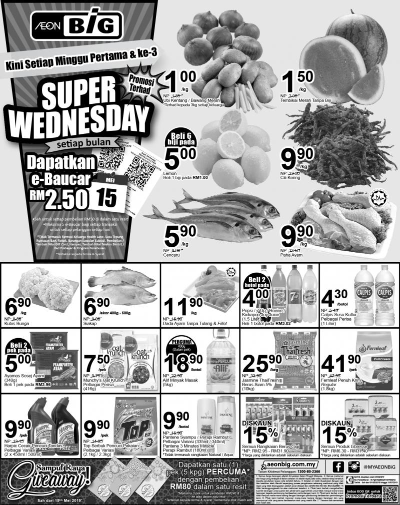 AEON BiG Super Wednesday Promotion (15 May 2019)