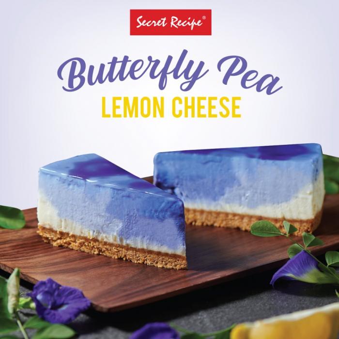 Secret Recipe Butterfly Pea Lemon Cheese Cake