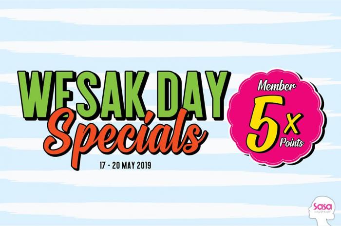 Sasa Wesak Day Promotion (17 May 2019 - 20 May 2019)