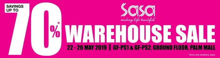 Sasa Warehouse Sale at Seremban (22 May 2019 - 26 May 2019)