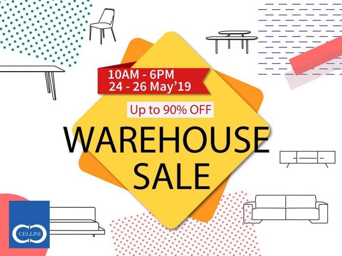 Cellini Warehouse Sale up to 90% off (24 May 2019 - 26 May 2019)