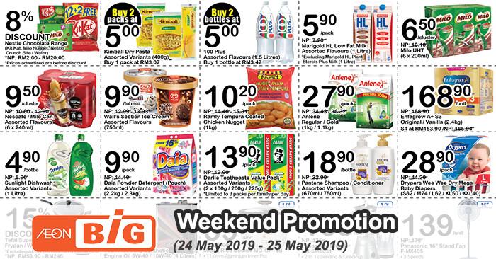 AEON BiG Weekend Promotion (24 May 2019 - 25 May 2019)