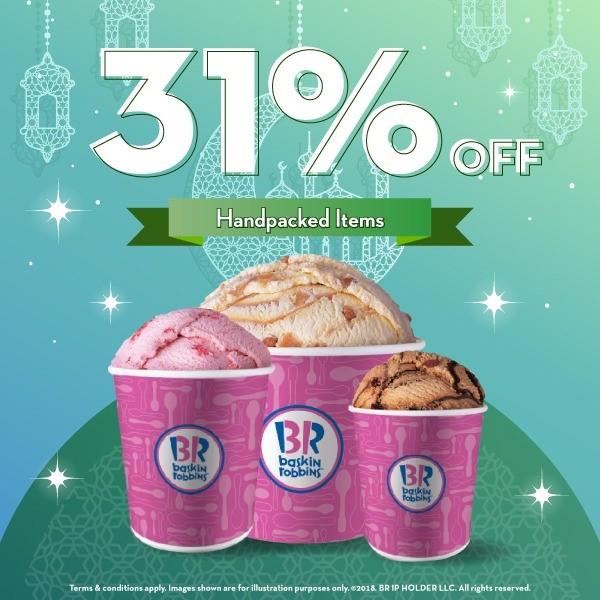 Baskin Robbins Day Promotion 31% OFF (31 May 2019)