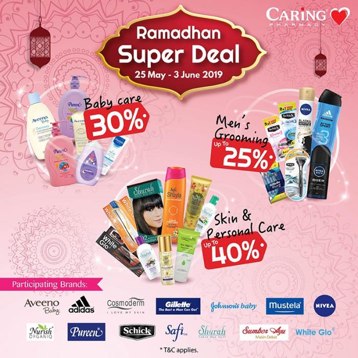 CARiNG PHARMACY Ramadhan Super Deal Promotion (25 May 2019 - 3 June 2019)