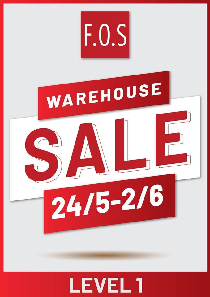 F.O.S Warehouse Sale (24 May 2019 - 2 June 2019)