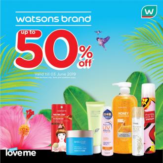 Watsons Brand Products Promotion (valid until 3 Jun 2019)