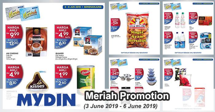 MYDIN Meriah Member Promotion (3 Jun 2019 - 6 Jun 2019)
