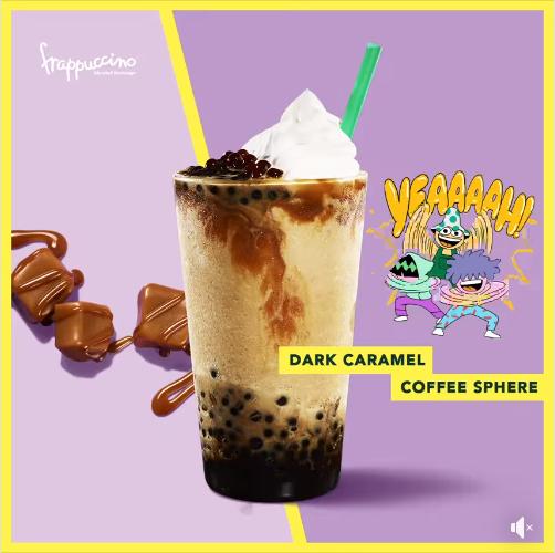 Starbucks Dark Caramel Coffee Sphere Frappuccino (4 June 2019 onwards)