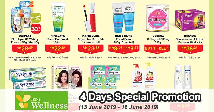 AEON Wellness 4 Days Special Promotion (13 Jun 2019 - 16 Jun 2019)