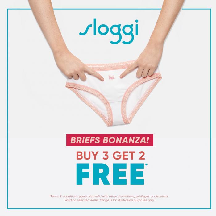 Sloggi Briefs Buy 3 Get 2 FREE (until 16 June 2019)