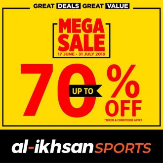 Al-Ikhsan Sports Mega Sale up to 70% off (17 June 2019 - 31 July 2019)