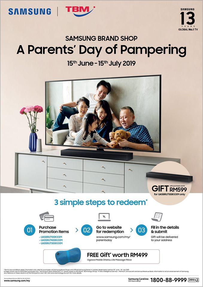 TBM Samsung UHD TV Parents Day Promotion (15 June 2019 - 15 July 2019)