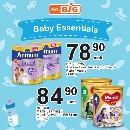 AEON BiG Baby Essentials Promotion (valid until 4 July 2019)