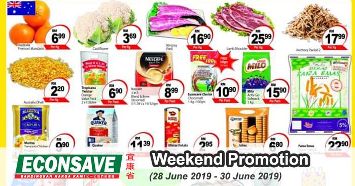 Econsave Weekend Promotion (28 Jun 2019 - 30 Jun 2019)
