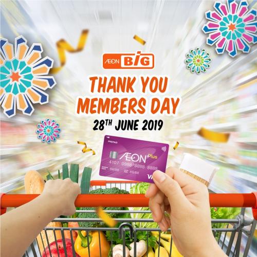 AEON BiG Thank You Members Day Promotion (28 June 2019)