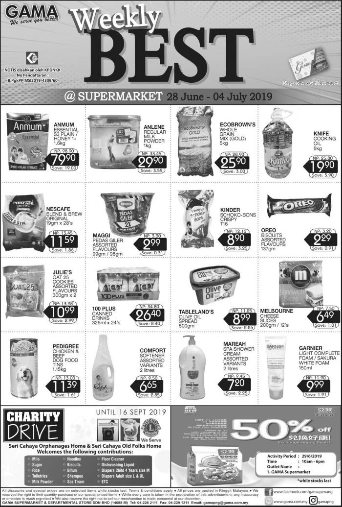 Gama Weekly Promotion (28 June 2019 - 4 July 2019)