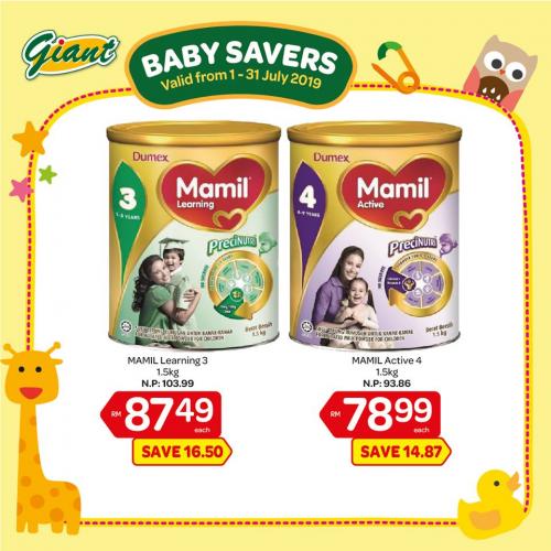 Giant Monthly Baby Savers Promotion (1 July 2019 - 31 July 2019)