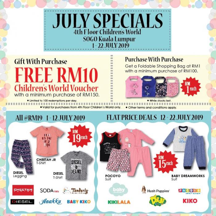 SOGO Kuala Lumpur July Promotion (1 July 2019 - 22 July 2019)