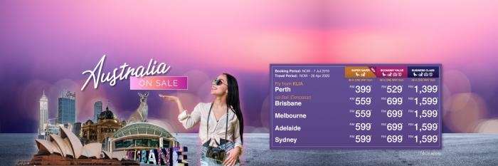 Malindo Air Australia On Sale (until 7 July 2019)