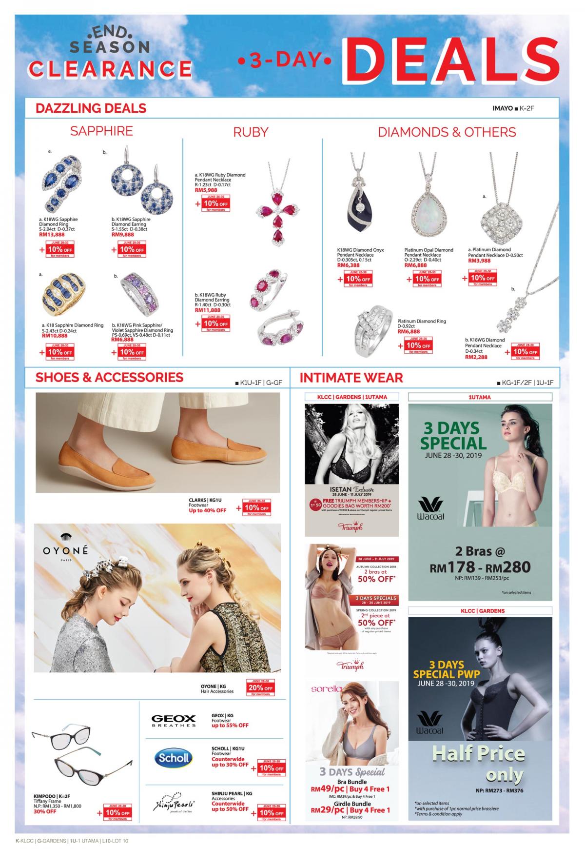 Isetan End Season Clearance Sale Promotion Catalogue (28 June 2019 - 11 July 2019)