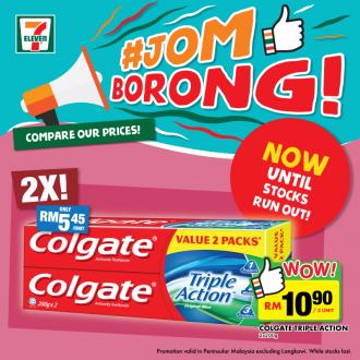 7-Eleven Jom Borong Promotion 2X Colgate Toothpaste for RM10.90 only (4 Jul 2019 onwards)