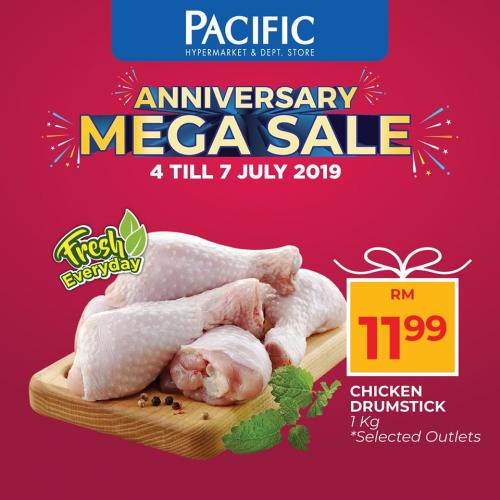 Pacific Hypermarket Anniversary Mega Sale Promotion (4 July 2019 - 7 July 2019)