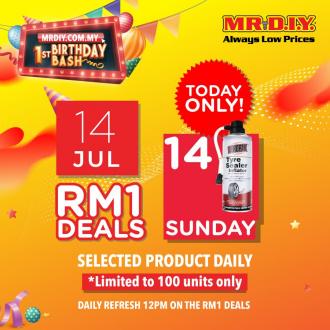 MR DIY Online 1st Birhday Promotion RM1 Deal (14 Jul 2019)