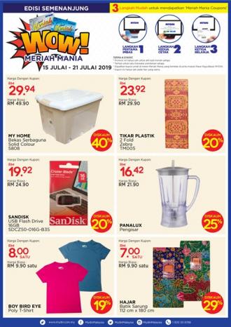 MYDIN Meriah Mania Coupons Promotion (15 July 2019 - 18 July 2019)