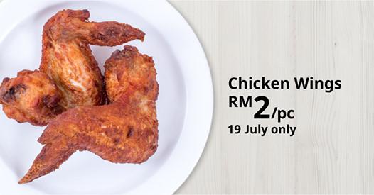 IKEA Family Chicken Wings for RM2 Promotion (19 July 2019)