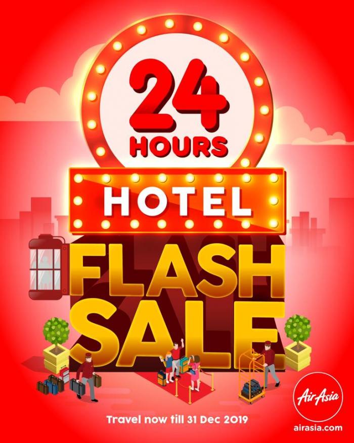 AirAsia 24 Hours Hotel Flash Deal (19 July 2019)