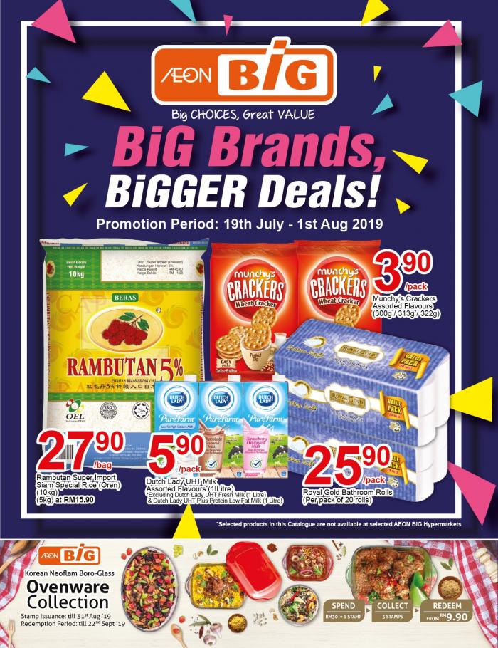 AEON BiG Promotion Catalogue (19 July 2019 - 1 August 2019)