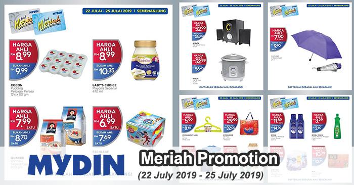 MYDIN Meriah Member Promotion (22 Jul 2019 - 25 Jul 2019)