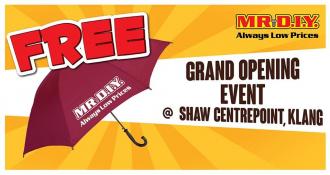 MR DIY Shaw Centrepoint Klang Opening Promotion (27 July 2019 - 28 July 2019)