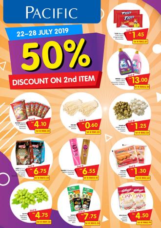 Pacific Hypermarket 50% Discount on 2nd Item (22 July 2019 - 28 July 2019)
