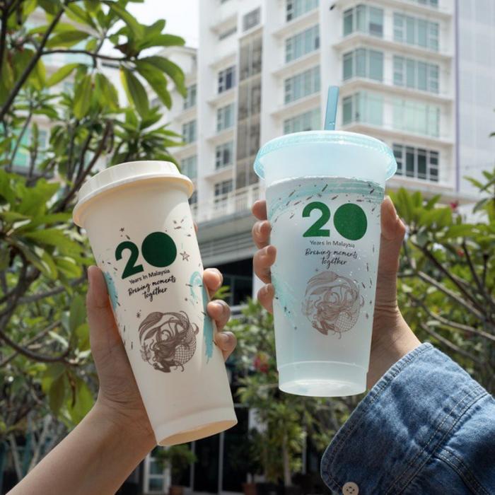 Starbucks Use 20th Anniversary Reusable Cups Save RM2