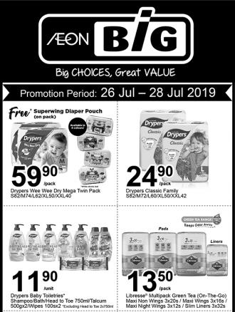 AEON BiG Vinda Products Promotion (26 July 2019 - 28 July 2019)