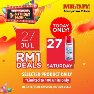 MR DIY Online 1st Birhday Promotion GETSUN Sticker Remover for RM1 (27 July 2019)