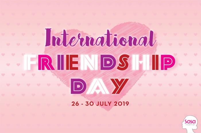 Sasa International Friendship Day Promotion Up To 60% OFF (26 July 2019 - 30 July 2019)