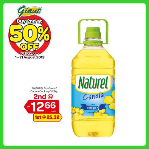 Giant 50% Discount on Second Item (1 August 2019 - 21 August 2019)