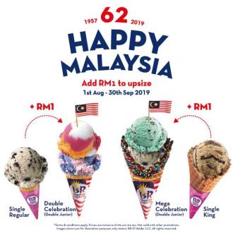 Baskin Robbins Happy Malaysia Promotion RM1 Upsize (1 Aug 2019 - 30 Sep 2019)