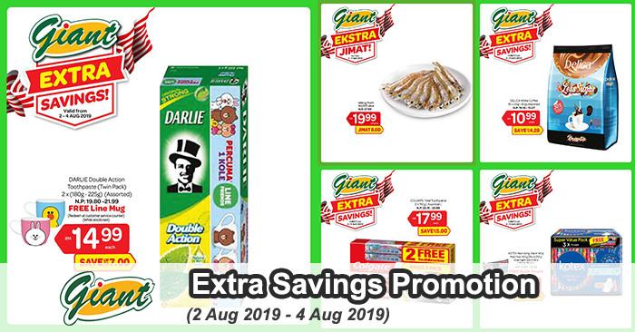 Giant Extra Savings Promotion (2 Aug 2019 - 4 Aug 2019)