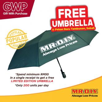 MR DIY Pekan Baru Tambunan FREE Umbrella Promotion (3 August 2019 - 4 August 2019)