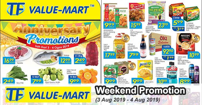 TF Value-Mart Weekend Promotion (3 Aug 2019 - 4 Aug 2019)