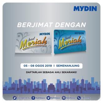 MYDIN Meriah Member Promotion (5 August 2019 - 8 August 2019)