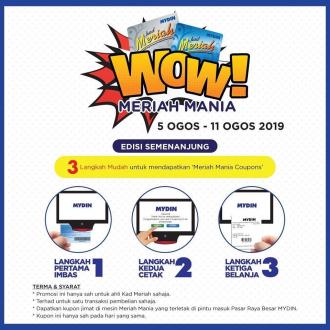 MYDIN Meriah Mania Coupons Promotion (5 August 2019 - 11 August 2019)