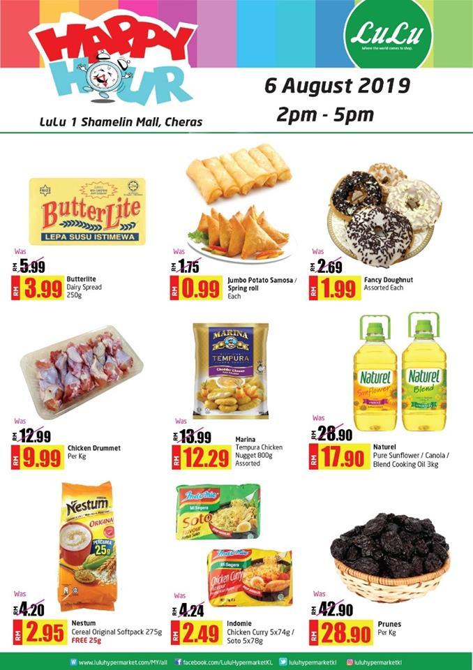 LuLu Hypermarket 1 Shamelin Cheras Happy Hour Promotion (6 August 2019)