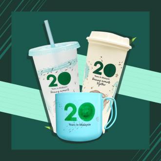 Starbucks FREE 20th Anniversary Reusable Cup (6 Aug 2019)