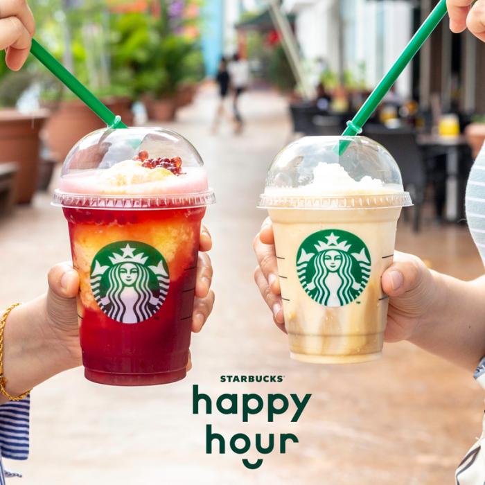 Starbucks Happy Hour Buy 1 FREE 1 Promotion (9 August 2019)