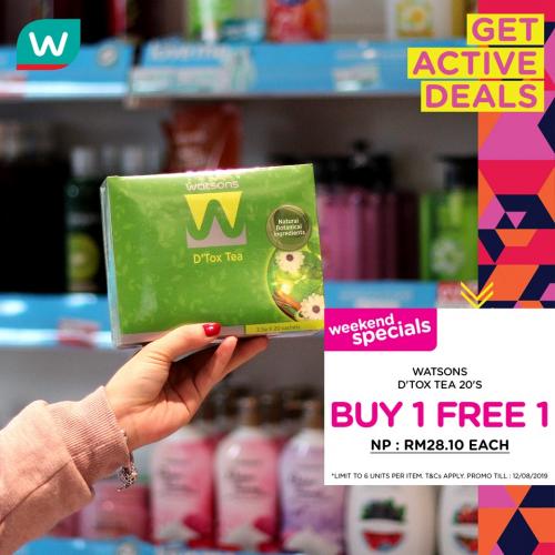 Watsons GetActive Promotion Up To 30% OFF (8 August 2019 - 12 August 2019)