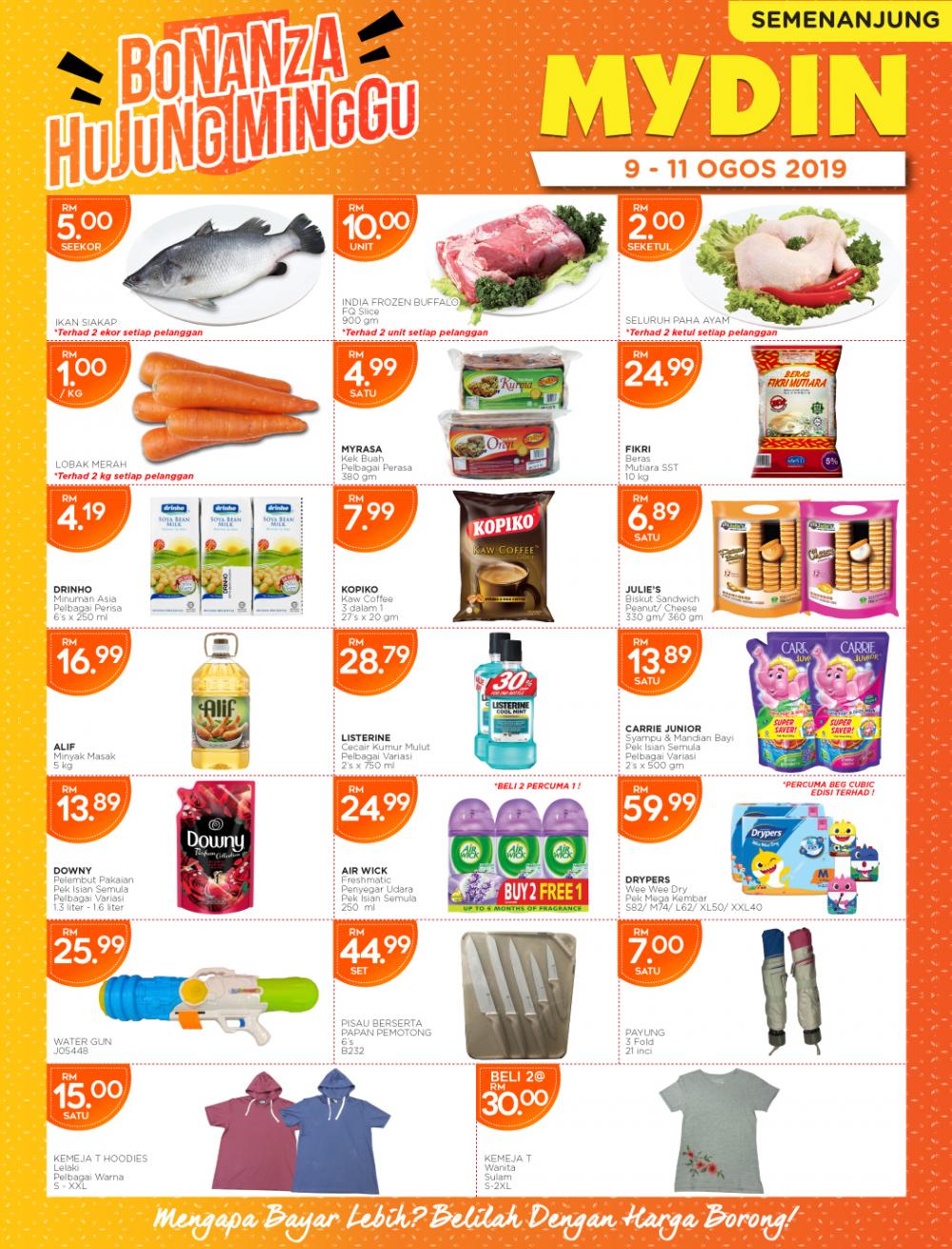 MYDIN Weekend Promotion (9 August 2019 - 11 August 2019)